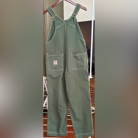 Big Bud Press Olive Overalls, Medium - Picture 2 of 3